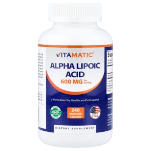 Vitamatic - Ácido Tióctico 240 Cápsulas Vegetais (300 mg por Cápsula)