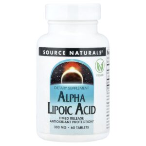 Source Naturals - Ácido Tióctico Liberação Programada 60 Comprimidos