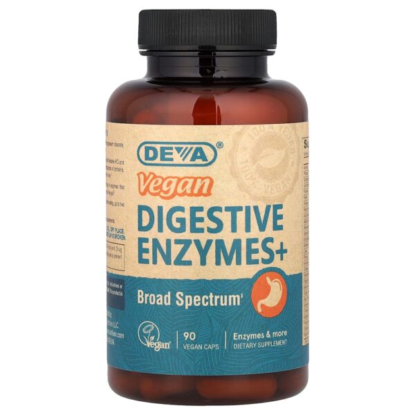 Deva - Enzimas Digestivas Veganas + 90 Cápsulas Veganas