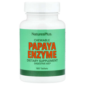 NaturePlus - Enzima de Mamão Mastigável 180 Comprimidos