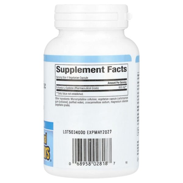 Natural Factors - Acetilcisteína (NAC) 600 mg 60 Cápsulas Vegetarianas