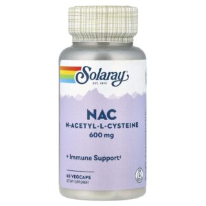 Solaray - NAC 600 mg 60 Cápsulas VegCaps