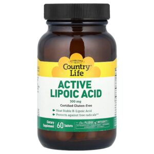 Country Life - Ácido Lipoico Ativo 60 Comprimidos