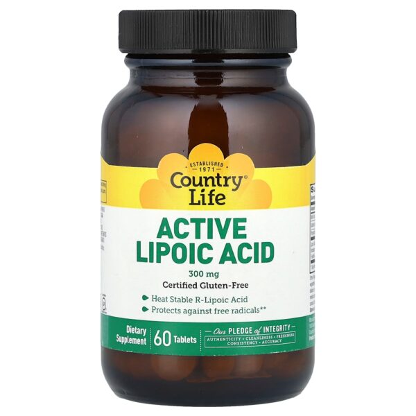 Country Life - Ácido Lipoico Ativo 60 Comprimidos