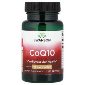 Swanson Vitamins - CoQ10 60 mg 120 Cápsulas Softgel