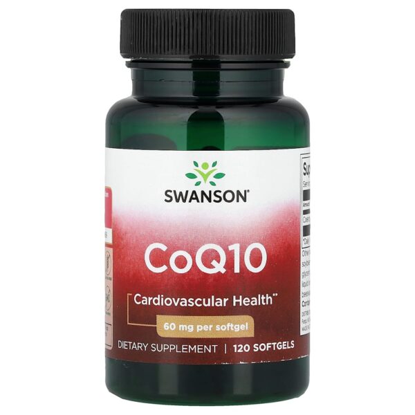 Swanson Vitamins - CoQ10 60 mg 120 Cápsulas Softgel