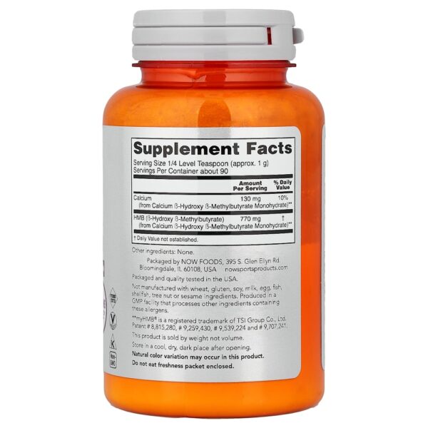 NOW Foods - Sports HMB em Pó 90 g