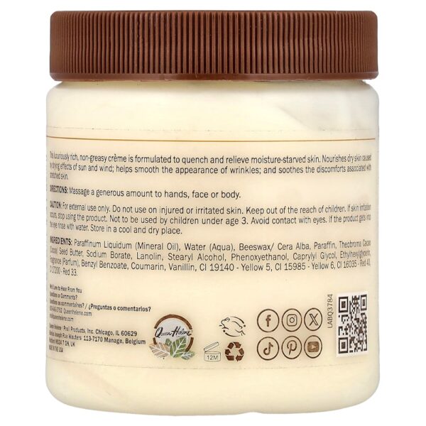 Queen Helene - Creme para Rosto + Corpo Manteiga de Cacau Pele Extremamente Seca 136 g
