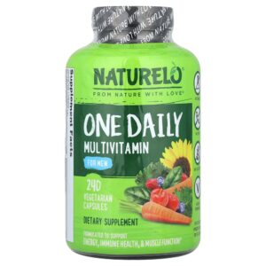 NATURELO - Um Multivitamínico Diário para Homens 240 Cápsulas Vegetarianas