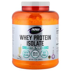 NOW Foods - Whey Protein Isolado Baunilha Cremosa 2.268 g