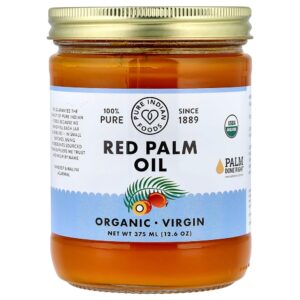 Pure Indian Foods - Óleo de Palma Vermelha 375 ml (357 g)