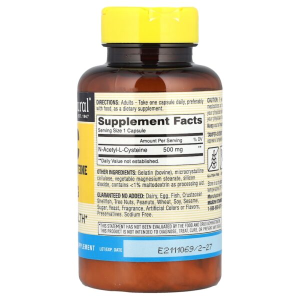 42-38.jpg Mason Natural - NAC N-Acetil-L-Cisteína 500 mg 60 Cápsulas