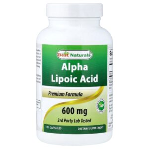 Best Naturals - Ácido Tióctico 600 mg 120 Cápsulas