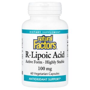 Natural Factors - Ácido R-lipoico 60 Cápsulas Vegetarianas