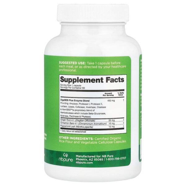 NB Pure - Complexo de Enzimas Digestivas 90 Cápsulas