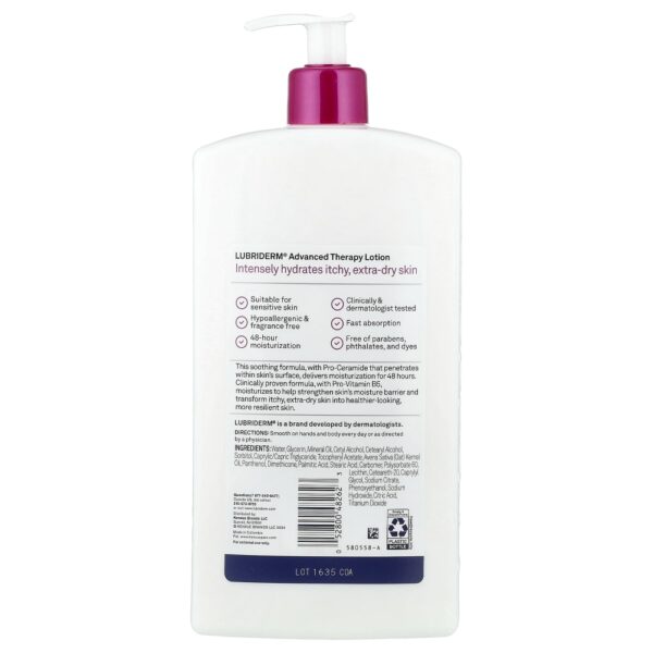 Lubriderm - Loção Advanced Therapy Coceira Pele Extrasseca Sem Perfume 710 ml