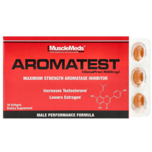 MuscleMeds - Aromatest 500 mg 30 Cápsulas Softgel
