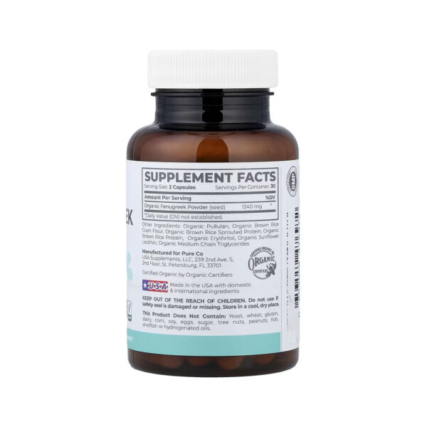 4200950b3c7e4f938ff614eb4be15286-c7eahnisjz.jpg Pure Mom Feno-grego Orgânico 1240mg 60 Veg Cápsulas - Pure Co