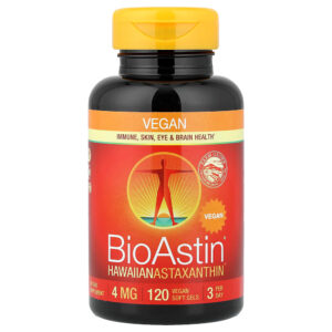 Nutrex Hawaii - BioAstin Astaxantina Havaiana 4 mg 120 Cápsulas Softgel Veganas