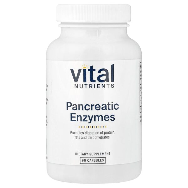 Vital Nutrients - Enzimas Pancreáticas 90 Cápsulas