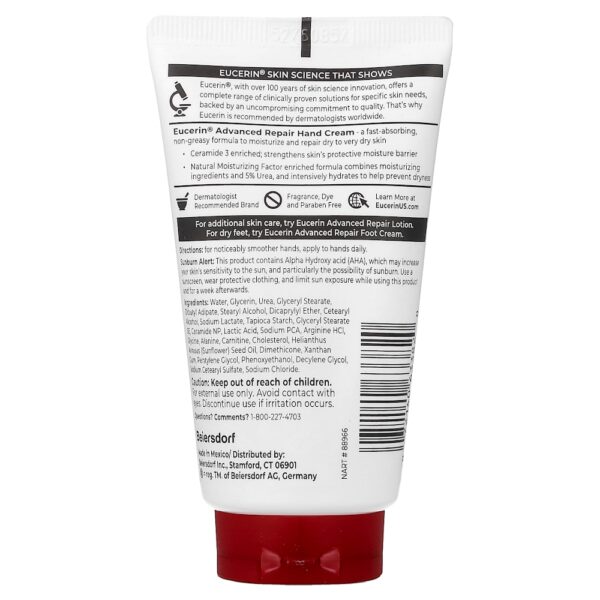 Eucerin - Creme de Reparação Avançada para as Mãos Pele Seca a Muito Seca Sem Perfume 78 g