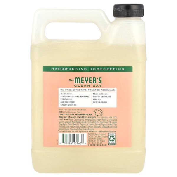 Mrs. Meyers Clean Day - Refil de Sabonete para as Mãos Gerânio 975 ml
