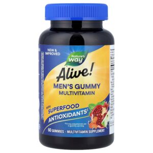 Nature's Way - Multivitamínico em Gomas para Homens Alive! Frutas 60 Gomas