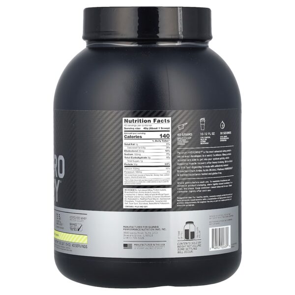 Optimum Nutrition - Platinum Hydro Whey Velocity Vanilla 1,6 kg