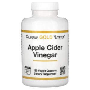 44-12.jpg California Gold Nutrition - Vinagre de Sidra de Maçã 180 Cápsulas Vegetais (450 mg por Cápsula)