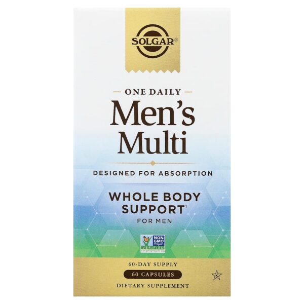 Solgar - Multivitamínico One Daily para Homens 60 Cápsulas