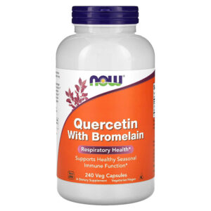 NOW Foods - Quercetina com Bromelina 240 Cápsulas Vegetais