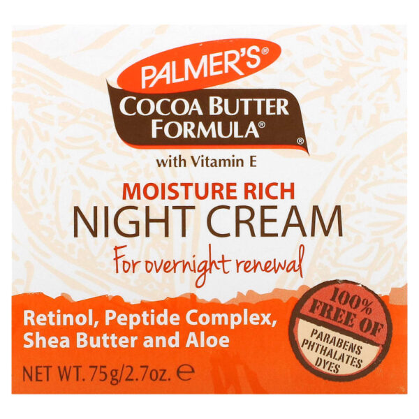 Palmer's - Cocoa Butter Formula com Vitamina E Creme Noturno Intenso de Hidratação 75 g