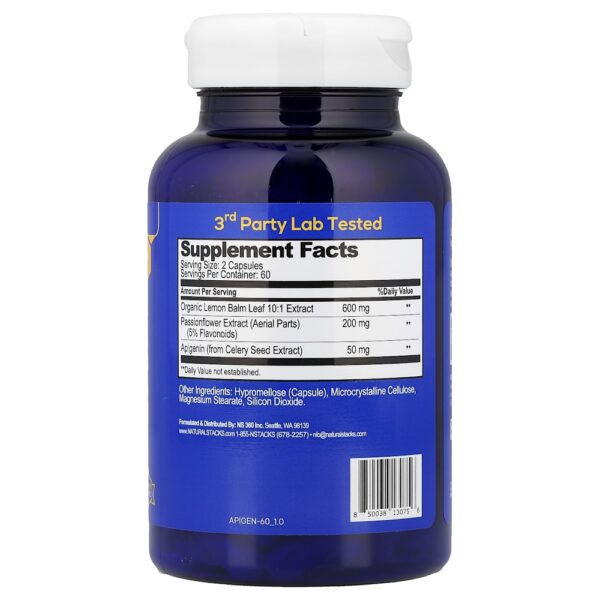 Natural Stacks - Smart Apigenin 120 Cápsulas Veganas