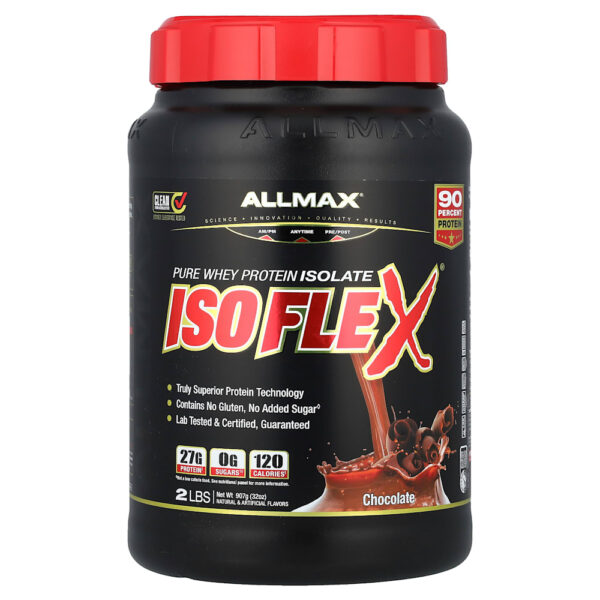 ALLMAX - ISOFLEX Whey Protein Isolado Puro Chocolate 907 g