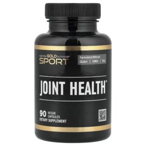 California Gold Nutrition - Sport Saúde das Articulações com MSM Cloridrato de Glicosamina Sulfato de Condroitina Cúrcuma e Bosvélia 90 Cápsulas Vegetais