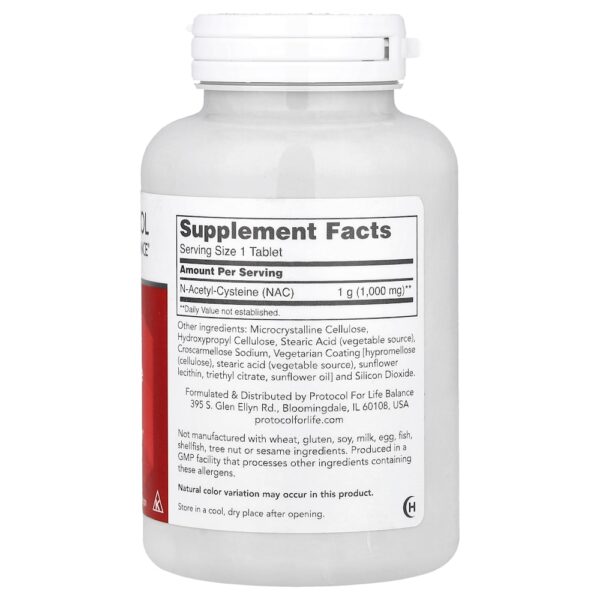 Protocol for Life Balance - NAC 1,000 mg 120 Comprimidos