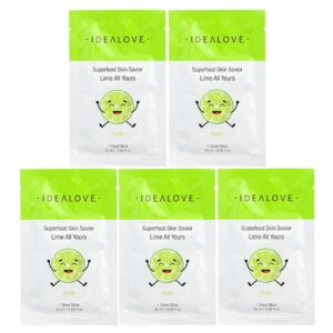 46-32.jpg Idealove - Superfood Skin Savior Lime All Yours 5 Máscaras Faciais de Beleza 20 ml Cada