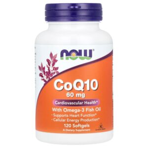46-44.jpg NOW Foods - CoQ10 com Ômega-3 de Óleo de Peixe 120 Cápsulas Softgel