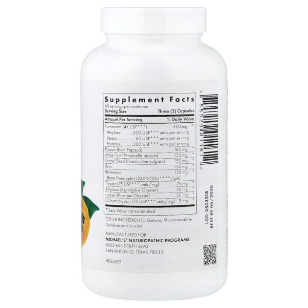 Michael's Health - Enzimas Digestivas 180 Cápsulas