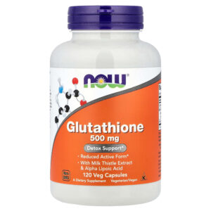 NOW Foods - Glutationa 500 mg 120 Cápsulas Vegetais