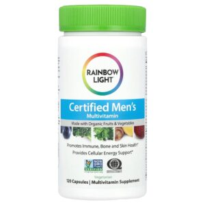 Rainbow Light - Multivitamínico Certificado para Homens 120 Cápsulas
