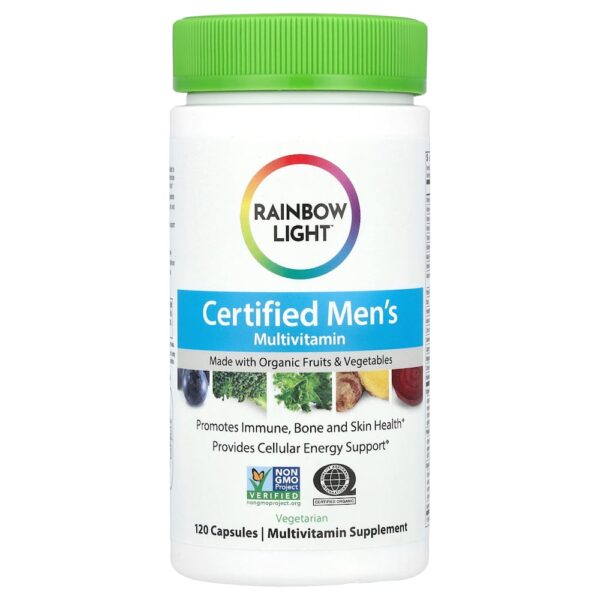 Rainbow Light - Multivitamínico Certificado para Homens 120 Cápsulas
