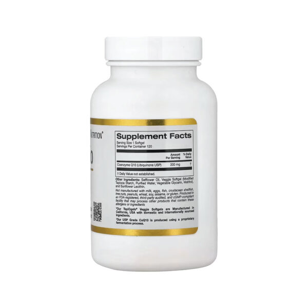 476d199e2655489fb497589f7e4e6a84-wdprlit4vb.jpg CoQ10 200 mg 120 Cápsulas Gelatinosas Vegetais - California Gold Nutrition