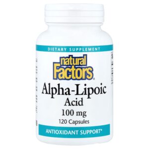 Natural Factors - Ácido Alfa-Lipoico 100 mg 120 Cápsulas