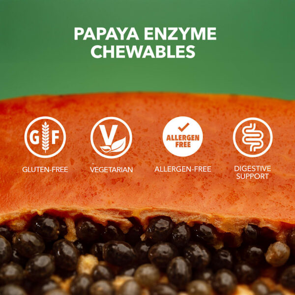 NaturePlus - Enzima de Mamão Mastigável 180 Comprimidos