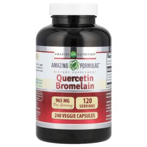 Amazing Nutrition - Bromelina de Quercetina 240 Cápsulas Vegetais
