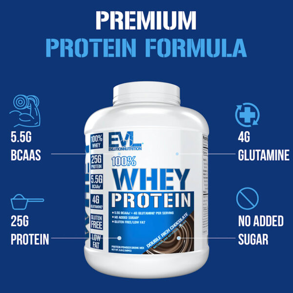 EVLution Nutrition - 100% Whey Protein Chocolate Extraforte 2,268 kg