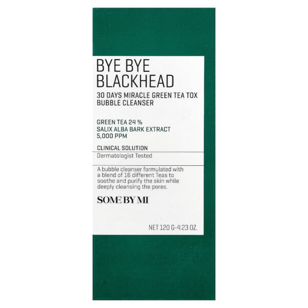 SOME BY MI - Bye Bye Blackhead 30 Days Miracle Chá Verde com Bolhas 120 g