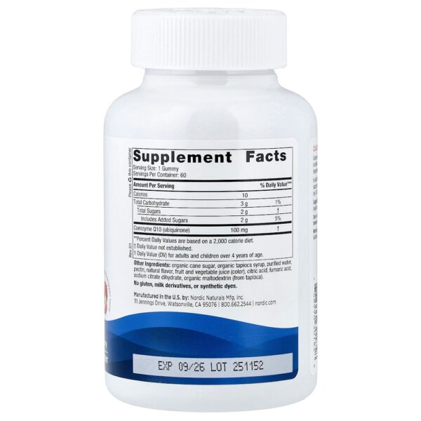 Nordic Naturals - Gomas de CoQ10 Sabor de Morango 100 mg 60 Gomas
