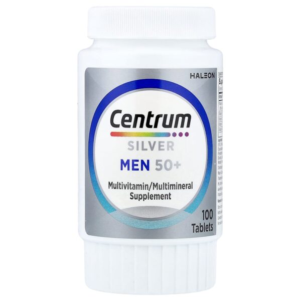 Centrum - Silver para Homens Acima de 50 Anos Multivitamínico Completo 100 Comprimidos